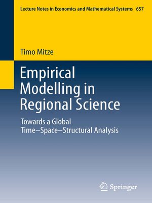 cover image of Empirical Modelling in Regional Science